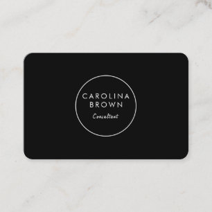 Carte de visite professionnelle adorable noire