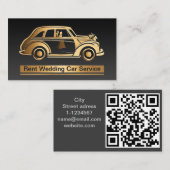 Carte de visite professionnelle avec code QR (Devant / Derrière)