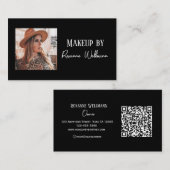 Carte de visite professionnelle avec code QR écrit (Devant / Derrière)