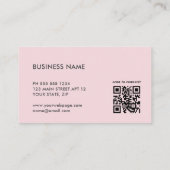 Carte de visite professionnelle avec code QR et lo (Dos)