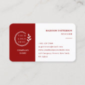 Carte de visite professionnelle avec code QR perso (Devant)