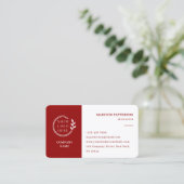 Carte de visite professionnelle avec code QR perso (Debout devant)