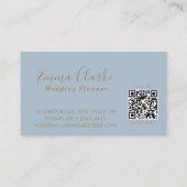 Carte de visite professionnelle avec code QR pour (Dos)
