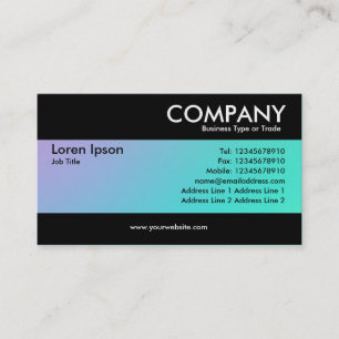 Carte de visite professionnelle avec dégradés doux