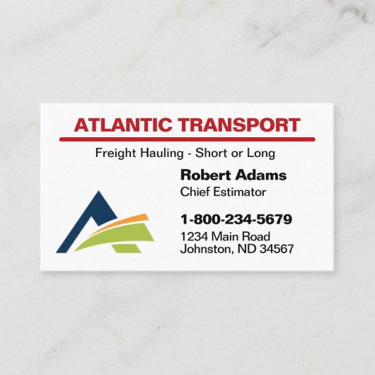 Carte de visite professionnelle avec logo (Devant)