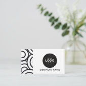 Carte de visite professionnelle avec logo d'entrep (Debout devant)