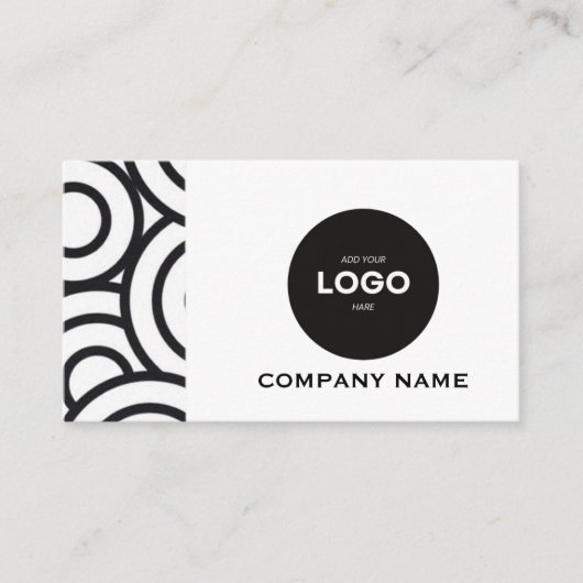 Carte de visite professionnelle avec logo d'entrep (Devant)