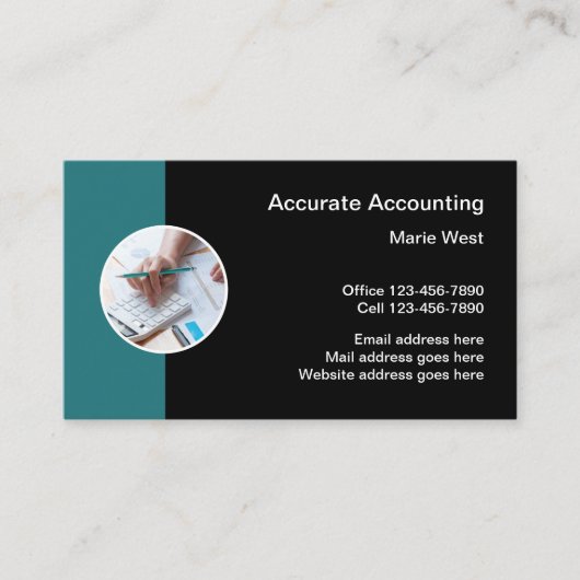 Carte de visite professionnelle avec logo design (Devant)