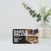 Carte de visite professionnelle avec logo et code (Debout devant)