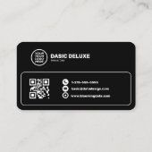Carte de visite professionnelle avec logo et code (Dos)