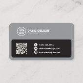 Carte de visite professionnelle avec logo et code (Dos)
