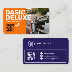 Carte de visite professionnelle avec logo et code