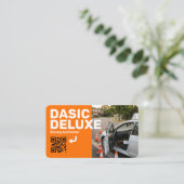Carte de visite professionnelle avec logo et code (Debout devant)