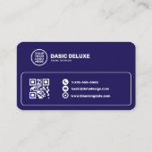 Carte de visite professionnelle avec logo et code (Dos)