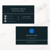 Carte de visite professionnelle avec logo minimali