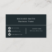 Carte de visite professionnelle avec logo minimali (Devant)