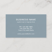 Carte de visite professionnelle avec logo moderne (Dos)