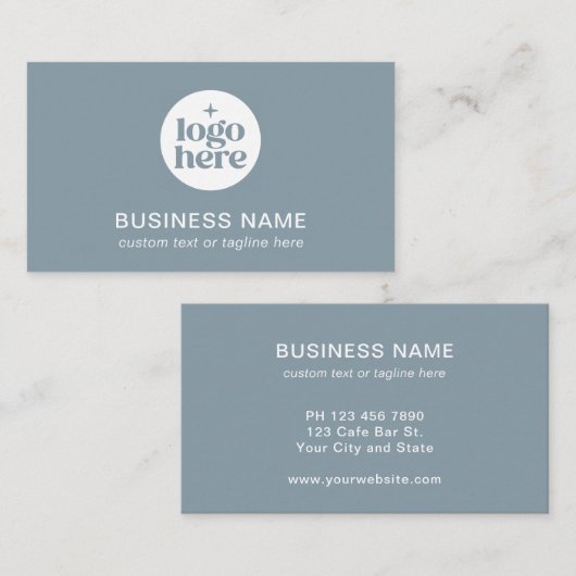 Carte de visite professionnelle avec logo moderne (Devant / Derrière)