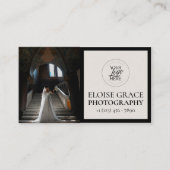 Carte de visite professionnelle avec logo noir et (Devant)