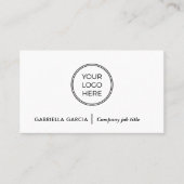 Carte de visite professionnelle avec logo QR Code  (Devant)