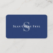 Carte de visite professionnelle avec monogramme in (Devant)
