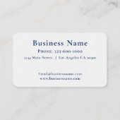 Carte de visite professionnelle avec monogramme in (Dos)