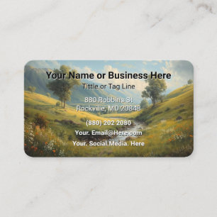 Carte de visite professionnelle avec palmiers et p