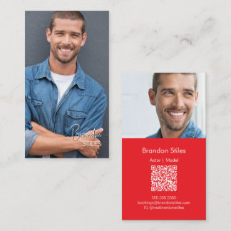 Carte de visite professionnelle avec photo | Code