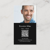 Carte de visite professionnelle avec photo | Code  (Dos)