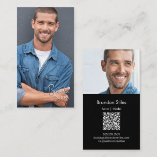 Carte de visite professionnelle avec photo | Code