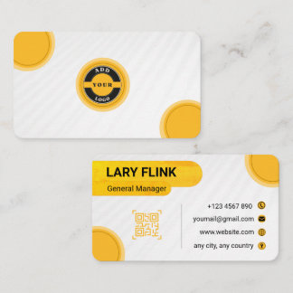 Carte de visite professionnelle avec QR Code