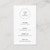 Carte de visite professionnelle avec QR code moder (Dos)