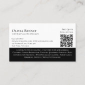 Carte de visite professionnelle avec QR Code pour  (Dos)