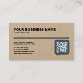 Carte de visite professionnelle avec règle (cm) (Dos)