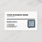 Carte de visite professionnelle avec règle (cm) (Dos)