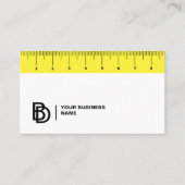 Carte de visite professionnelle avec règle (cm) (Devant)