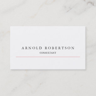 Carte de visite professionnelle blanche moderne