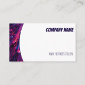 Carte de visite professionnelle bleu violet blanc  (Devant)