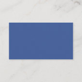 Carte de visite professionnelle bleue d'entreprise (Dos)