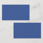 Carte de visite professionnelle bleue d'entreprise (Devant / Derrière)