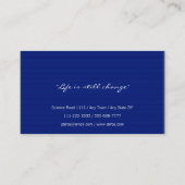Carte de visite professionnelle bleue élégante et (Dos)