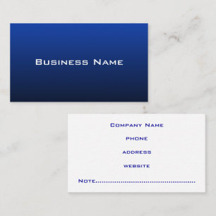 Carte de visite professionnelle bleue moderne