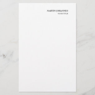 Carte de visite professionnelle chic blanche pour