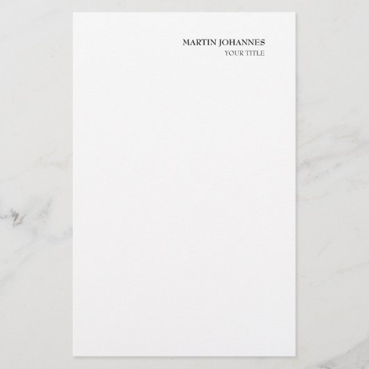 Carte de visite professionnelle chic blanche pour (Devant)