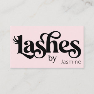 Carte de visite professionnelle chic rose blush La