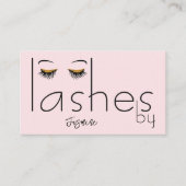 Carte de visite professionnelle chic rose blush po (Devant)