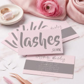 Carte de visite professionnelle chic rose blush po