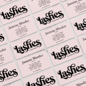 Carte de visite professionnelle chic rose blush po