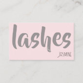 Carte de visite professionnelle chic rose blush po (Devant)