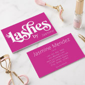 Carte de visite professionnelle chic rose chaud po